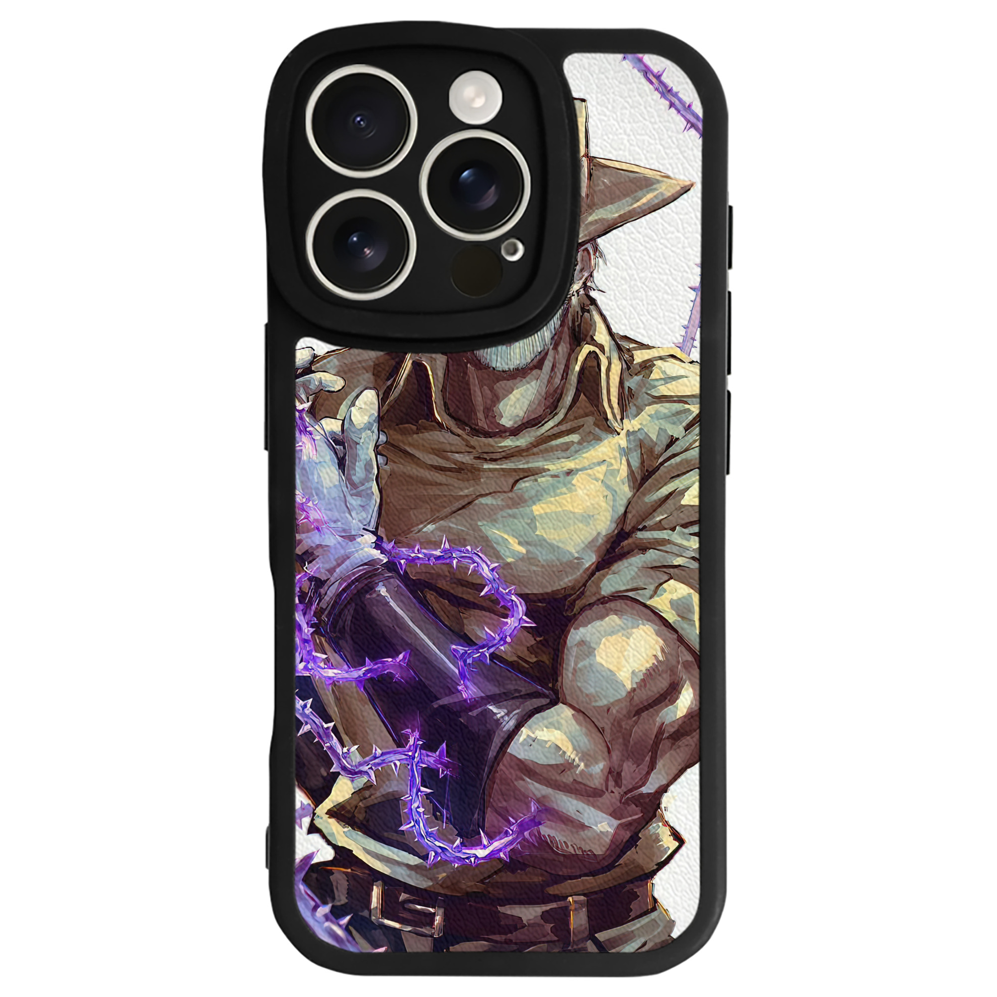 （画像用） ジョジョの奇妙な冒険 JoJo's Bizarre Adventure 【iPhone 16シリーズ対応】シリコンスマホケース（レザー調） 材質：シリコン